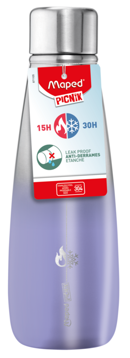 Picnik Μπουκάλι Ισοθερμικό Ανοξείδωτο Λιλά 500ml