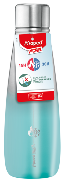 Picnik Μπουκάλι Ισοθερμικό Ανοξείδωτο Τυρκουάζ 500ml