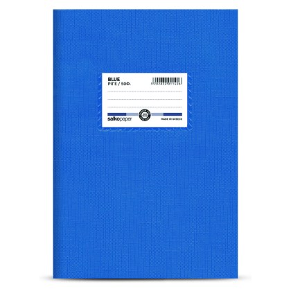 Τετράδιο Πλαστικό Blue Ριγέ 80 φύλλα
