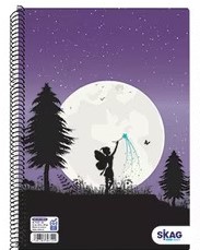 ΤΕΤΡΑΔΙΟ SKAG ΣΠΙΡΑΛ NEON KIDZ 17X25 3Θ