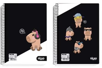 ΤΕΤΡΑΔΙΑ SKAG ΣΠΙΡΑΛ JOLLY 21X29 2Θ CAPYBARA