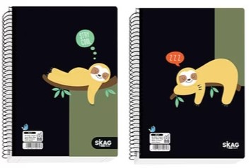 ΤΕΤΡΑΔΙΑ SKAG ΣΠΙΡΑΛ JOLLY 21X29 2Θ SLOTH