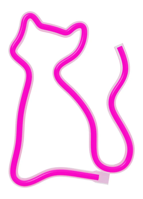 Φωτιστικό Γάτα Neon LED USB - Forever Light