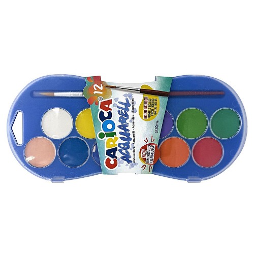 Νερομπογιά 12χρωματα Carioca