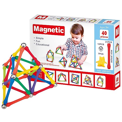 Μαγνητικές Κατασκευές 40 τεμ 22x15x4cm
