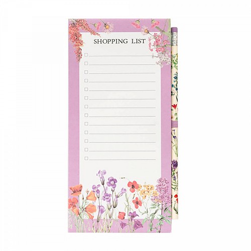 Μπλοκ Σημειώσεων 65φ με Μαγνήτη & Μολύβι Botanical Wild Flowers