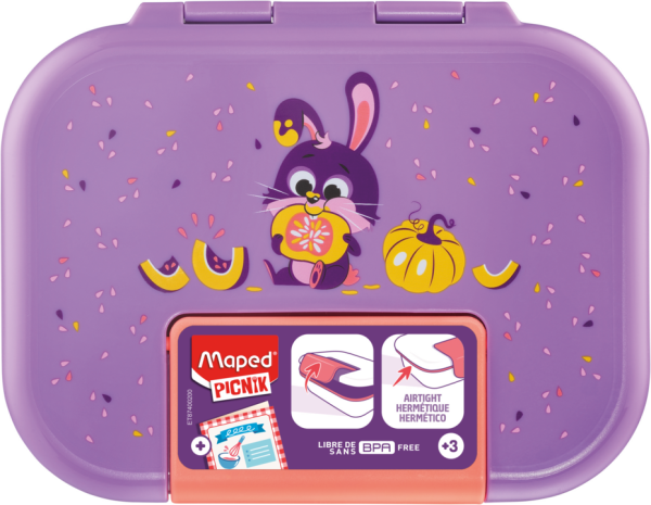 Picnik Φαγητοδοχείο Ecozen Miniz Μωβ Rabbit 900ml