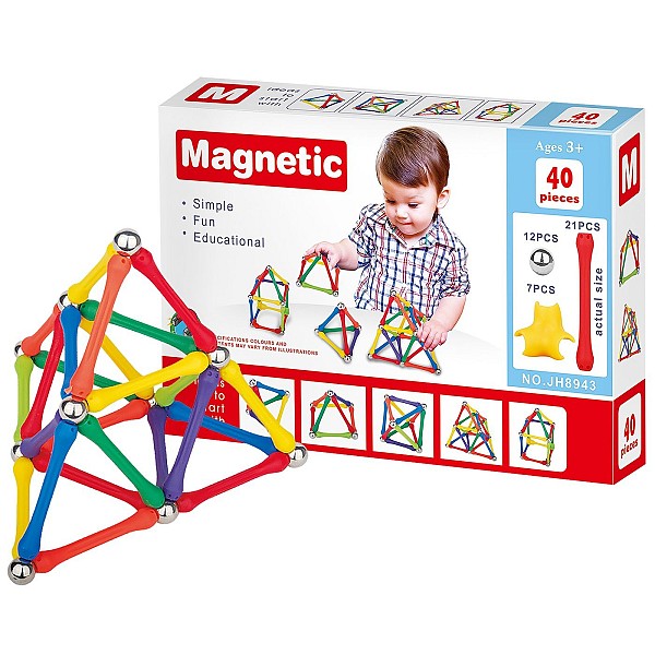 Μαγνητικές Κατασκευές 40 τεμ 22x15x4cm