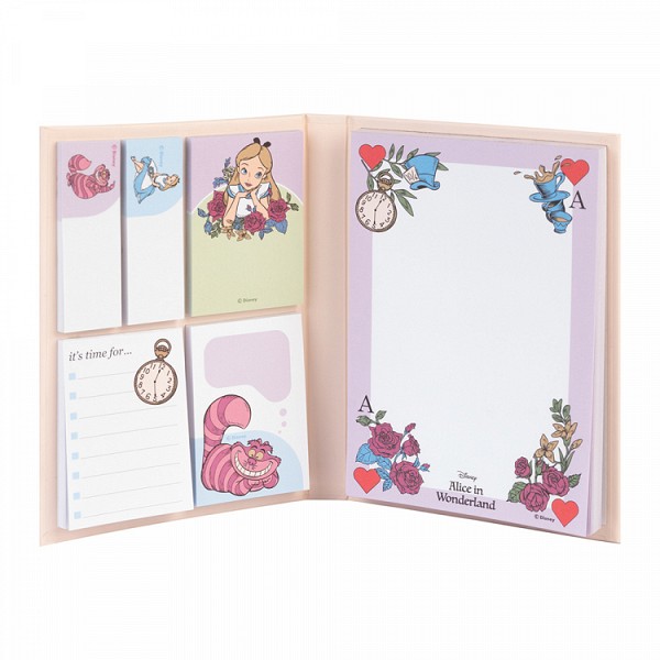 Σημειωματάριο Α6 με 5 Μπλοκ Αυτοκολλήτων DISNEY Η Αλίκη στη Χώρα των Θαυμάτων