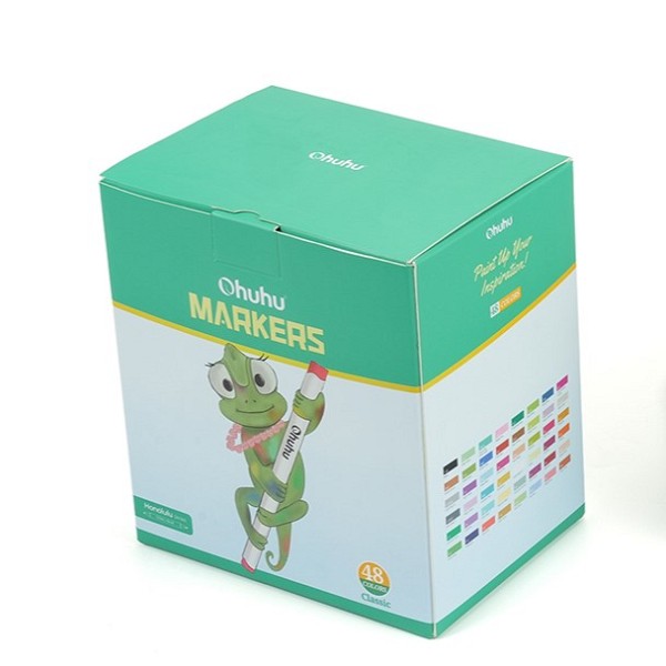 Ohuhu Honolulu Alcohol Art Markers Σετ Μαρκαδόρων 48 χρωμάτων Brush & Chisel