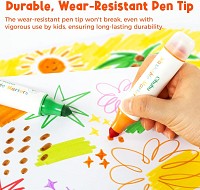 Ohuhu Σετ 12 Μαρκαδόρων Νερού με Σφραγίδες