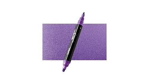 Ohuhu Μαρκαδόρος Ζωγραφικής Διπλής Μύτης Acrylic Metallic Purple M712