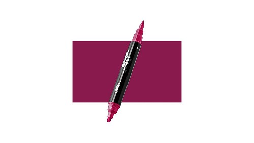 Ohuhu Μαρκαδόρος Ζωγραφικής Διπλής Μύτης Acrylic Magenta R402