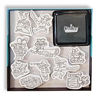 Σετ Σφραγίδων: Πειρατές - Φτιάχνω τη δική μου ιστορία - Crealign