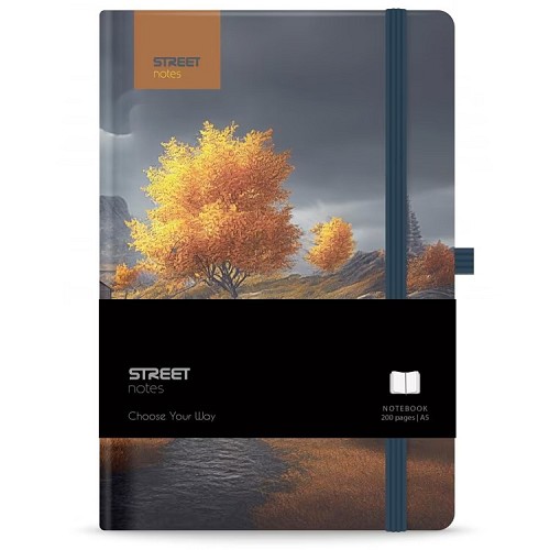ΣΗΜΕΙΩΜΑΤΑΡΙΟ STREET TREES SERENITY A5 200σελ. (80gr ριγέ)