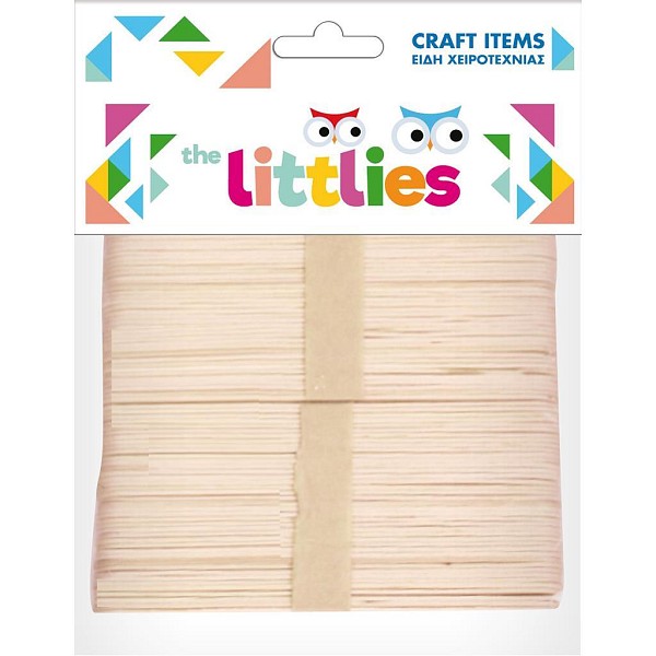 Ξυλάκια Χειροτεχνίας The littlies 150mm 80 Τμχ.