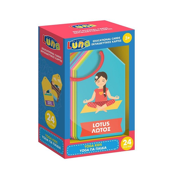 Εκπαιδευτικές Κάρτες Yoga για Παιδιά 24Τμχ. Luna Toys